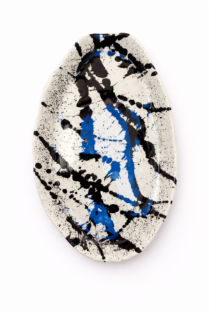 ΠΙΑΤΕΛΑ ΟΒΑΛ ΚΥΜΑΤΙΣΤΗ ΜΑΥΡΕΣ ΠΙΤΣΙΛΙΕΣ